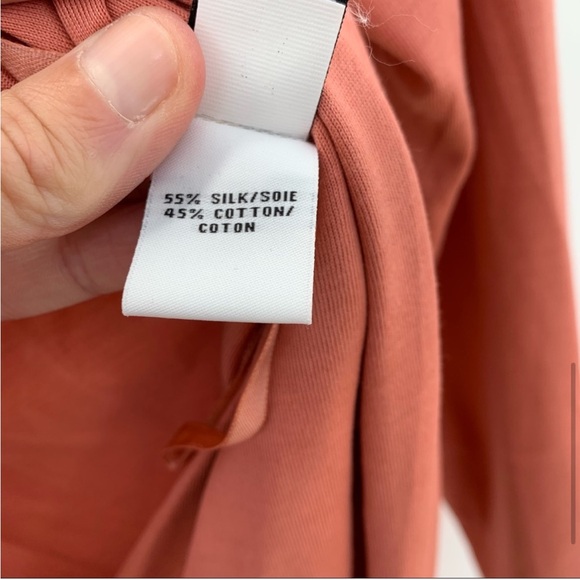 NWT Diane Von Furstenberg Terra Cotta Silk Blend Wrap Dress - Picture 8 of 8